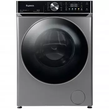 Стиральная машина Бирюса WM-SC1214 / 15 S, 12 кг, 1400 об/мин, хромированный металлик (WM-SC1214 / 15 S)