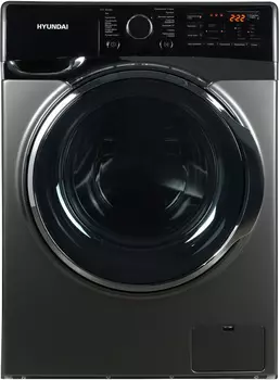Стиральная машина Hyundai WFE8408 Dark Gray, 8 кг, 1400 об/мин, черный (WFE8408 Dark Gray)