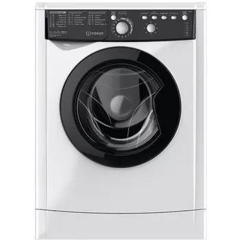 Стиральная машина Indesit EWSB 5085 BK CIS, 5 кг, 800 об/мин, белый/черный (EWSB5085BKCIS)
