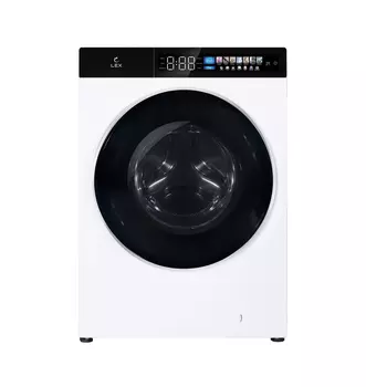 Стиральная машина LEX LWM10012WBlIThD, 10 кг, 1200 об/мин, белый/черный (LWM10012WBlIThD)