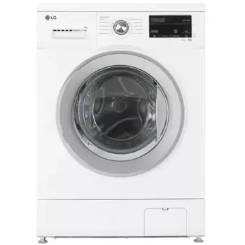 Стиральная машина LG F4J3TS2W, 8 кг, 1400 об/мин, белый/серебристый (F4J3TS2W)