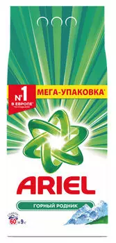 Стиральный порошок Ariel Горный родник, автомат, 9кг (81586125)