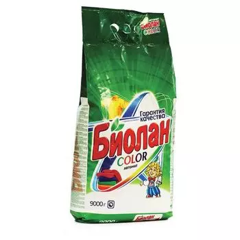 Стиральный порошок БИОЛАН Color, для цветного белья, кроме шерсти и шелка, 9кг, автомат (759-4)