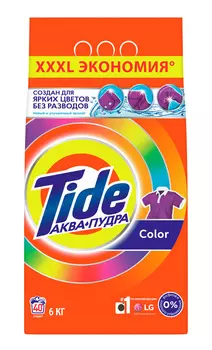 Стиральный порошок TIDE Color, для цветного белья, 6кг, автомат (81722960)