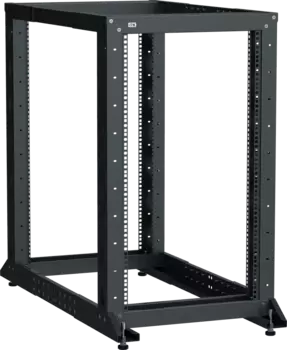 Стойка 24U, двухрамная, 600x1000 мм, черный, разборный, ITK LINEA F LF05-24U61-2GM (LF05-24U61-2GM)