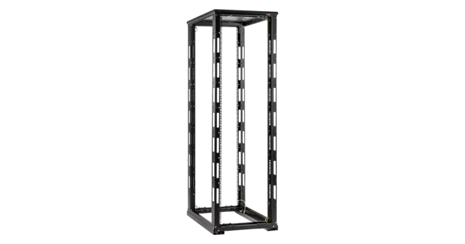 Стойка 42U, двухрамная, 600x800 мм, черный, разборный, TLK (TRD-426080-R-BK)