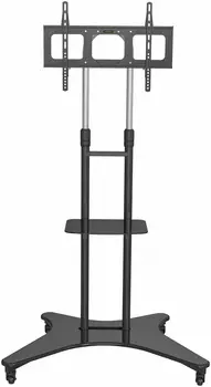 Мобильная стойка для телевизоров Cactus CS-ST31, 37"-75", VESA 75x75мм-600x400мм, до 81.6 кг, черный (CS-ST31BK)