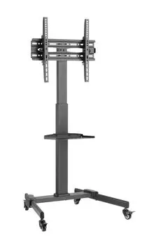 Стойка напольная для TV/монитора Ultramounts UM 252, 32"-55", VESA 100x100мм-400x400мм, наклонный, до 35 кг, черный