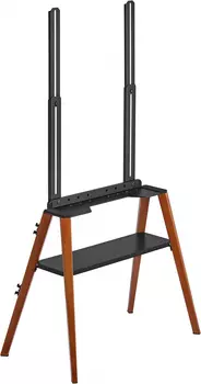 Стойка напольная для телевизоров Cactus CS-ST3645BKWN, 43"-65", до 40 кг, черный/орех (CS-ST3645BKWN)