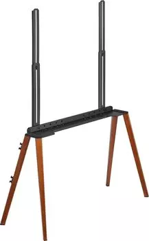 Стойка напольная для телевизоров Cactus CS-ST3646BKWN, 49"-75", VESA 200x200мм-600x400мм, до 40 кг, черный/орех (CS-ST3646BKWN)