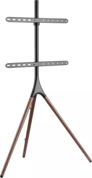 Стойка напольная для телевизоров Cactus CS-ST1246BKWN, 45"-65", VESA 200x200мм-600x400мм, до 32 кг, черный/орех (CS-ST1246BKWN)