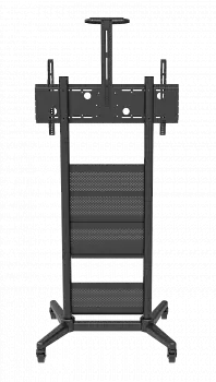Стойка напольная для TV/монитора Wize Pro M75, 32"-75", VESA 100x100мм-800x400мм, до 120 кг, черный (M75)