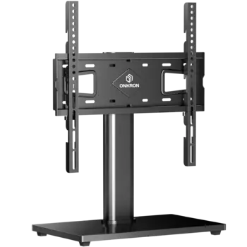 Стойка настольный для телевизоров ONKRON PT4, 26"-55", VESA 75x75мм-400x400мм, поворотный, до 35 кг, черный (PT4)