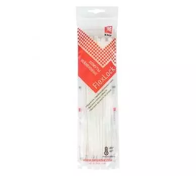 Стяжка EKF, 3.6 мм x 200 мм, 100 шт., белый (plc-fl-ctsw-3.6x200)