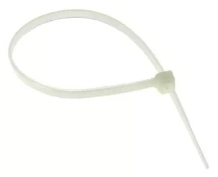 Стяжка EKF plc-c-2.5x200, 2.5 мм x 200 мм, 100 шт., белый (2054100436)