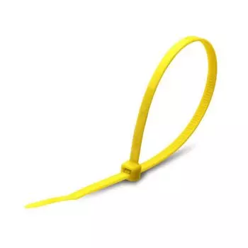 Стяжка FORTISFLEX, 3 мм x 100 мм, 100 шт., желтый (49425)