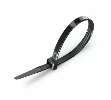 Стяжка FORTISFLEX, 5мм x 18см, 100шт., черный (80006)