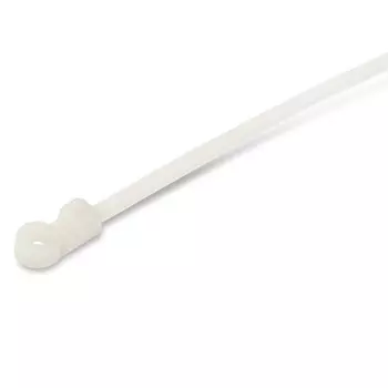 Стяжка Hyperline, 4.8 мм x 200 мм, 100 шт., под винт, белый (GTM-200STC)