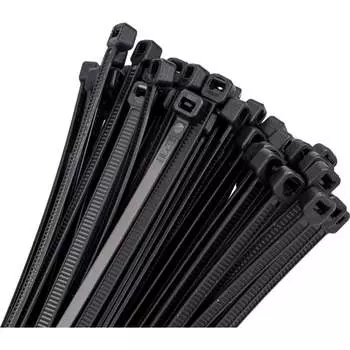 Стяжка Hyperline GT-200IBC, 3.6 мм x 200 мм, 100 шт., черный (GT-200IBC)