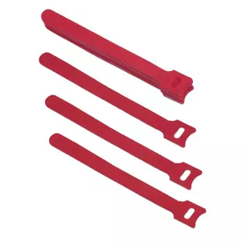 Стяжка-липучка Cabeus CLAMP-150-RD, 1.4 см x 150 мм, 10 шт., красный (CLAMP-150-RD)