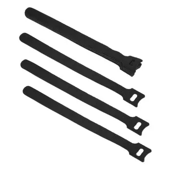 Стяжка-липучка Cabeus CLAMP-180-BK, 1.4 см x 180 мм, 10 шт., черный (CLAMP-180-BK)