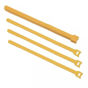 Стяжка-липучка Cabeus CLAMP-310-YL, 1.4 см x 310 мм, 10 шт., желтый (CLAMP-310-YL)