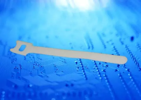 Стяжка-липучка , 12мм x 150мм, 10шт., белый (54750)