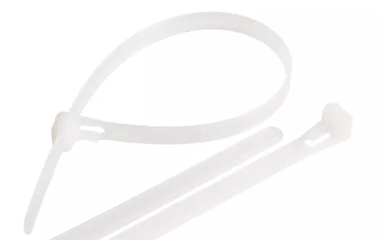 Стяжка Nikomax, 7.6 мм x 370 мм, 100 шт., открывающаяся, белый (NMC-CTN370-76-RL-WT-100-K)