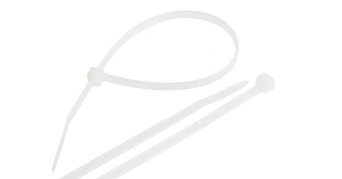 Стяжка Nikomax нейлоновая неоткрывающаяся, 4.5 мм x 400 мм, 100 шт., белый (NMC-CTN400-45-SL-WT-100)