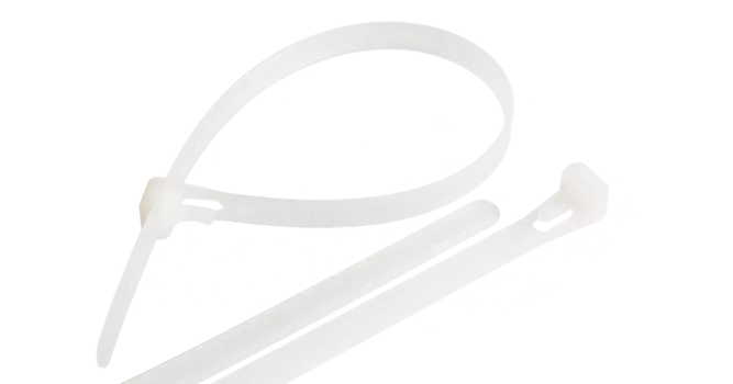 Стяжка Nikomax нейлоновая открывающаяся, 7.5 мм x 300 мм, 100 шт., белый (NMC-CTN300-75-RL-WT-100)