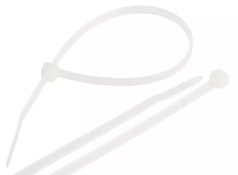 Стяжка Nikomax NMC-CTN200-45-SL-WT-100, 4.5 мм x 200 мм, 100 шт., белый