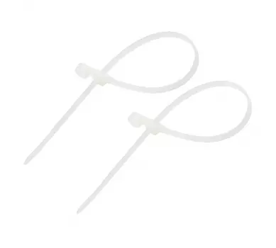 Стяжка под винт Rexant, 8мм x 30см, 100шт., белый (07-0104)