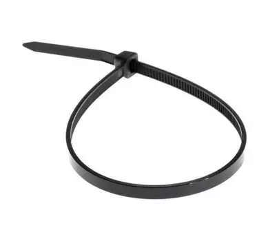 Стяжка Rexant, 7.6 мм x 350 мм, 100 шт., черный (07-0353)