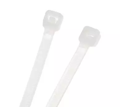 Стяжка Сибин, 3.6 мм x 300 мм, 100 шт., белый (3786-36-300)