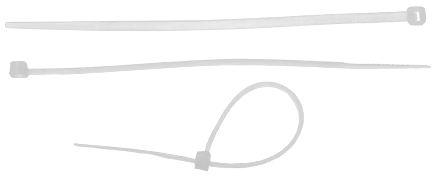 Стяжка ЗУБР КС-Б2, 9 мм x 600 мм, 10 шт., нейлон, белый (4-309017-90-600)
