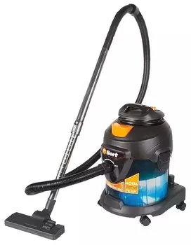 Строительный пылесос Bort BSS-1415-Aqua, сетевой, 1.4 кВт, влажная, сухая уборка, объем пылесборника 15 л, контейнер, диаметр шланга 3.2 см, длина шланга 2 м, 7.6 кг (93410174)