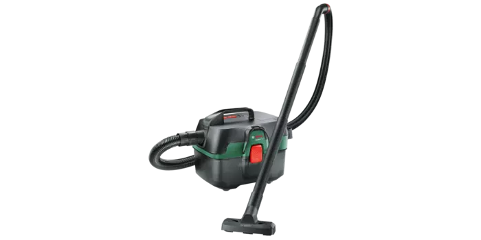 Строительный пылесос BOSCH AdvancedVac 18-8, аккумуляторный, влажная, сухая уборка, объем пылесборника 8л, контейнер, диаметр шланга 35мм, длина шланга 2.2м, 3.8кг (06033E1000)