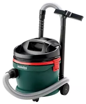 Строительный пылесос Metabo AS 20 L, сетевой, 1.2 кВт, сухая уборка, объем пылесборника 20 л, контейнер, мешок, диаметр шланга 3.5 см, длина шланга 1.75 м, 5 кг (602012000)