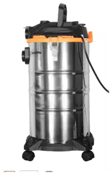 Строительный пылесос Вихрь СП-1500/30, сетевой, 1.5 кВт, влажная, сухая уборка, объем пылесборника 30 л, мешок, длина шланга 3 м, встроенная розетка, 7 кг (72/19/2)