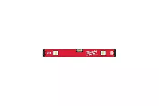 Строительный уровень 60 см, точность 0.5 мм/м, 2 глазка, ко­роб­ча­тый, магнитный, Milwaukee Redstick Backbone (4932459063)