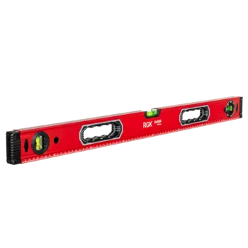 Строительный уровень 80 см, точность 1 мм/м, 3 глазка, брусковый, магнитный, RGK U4080 (4610011873706)