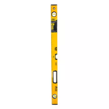 Строительный уровень 80 см, точность 0.5 мм/м, 3 глазка, пузырьковый, магнитный, Deli (DL290800)
