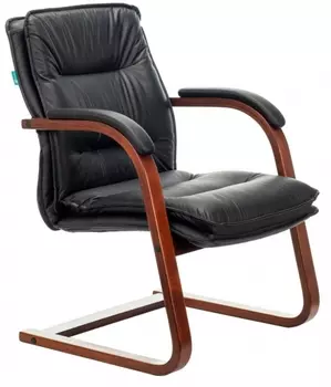 Стул офисный Бюрократ T-9927, черный (T-9927WALNUT-AV/BL)