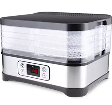 Сушилка для овощей и фруктов BQ FD1001, 250Вт, 35-70 °C, черный/серебристый