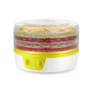 Сушилка для овощей и фруктов Kitfort KT-1935-2, 245Вт, 35-70 °C, белый/салатовый