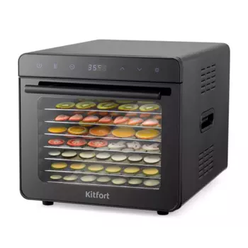 Сушилка для овощей и фруктов Kitfort КТ-1949, 700 Вт, 35-85 °С, черный