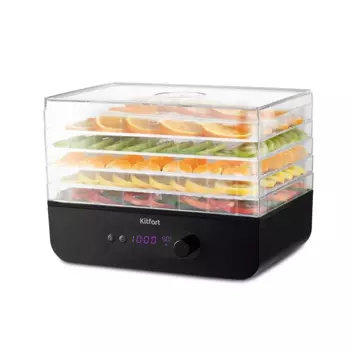 Сушилка для овощей и фруктов Kitfort КТ-1936, 400Вт, 35-70 °C, черный