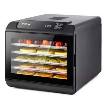 Сушилка для овощей и фруктов Kitfort KT-1905, 500Вт, 35-70 °C, черный