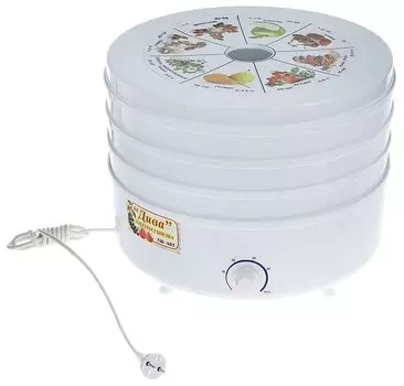 Сушилка для овощей и фруктов Ротор Дива СШ-007-05 520Вт, 20-70 °С, белый