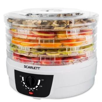 Сушилка для овощей и фруктов Scarlett SC-FD421004 250Вт, 40-70 °C, белый (SC-FD421004)